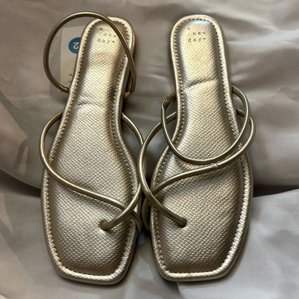 A New Day Silver Sandals